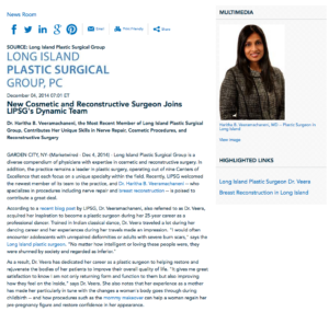 New Cosmetic And Reconstructive Surgeon Joins LIPSG's Dynamic Team - New  York Plastic Surgical Group