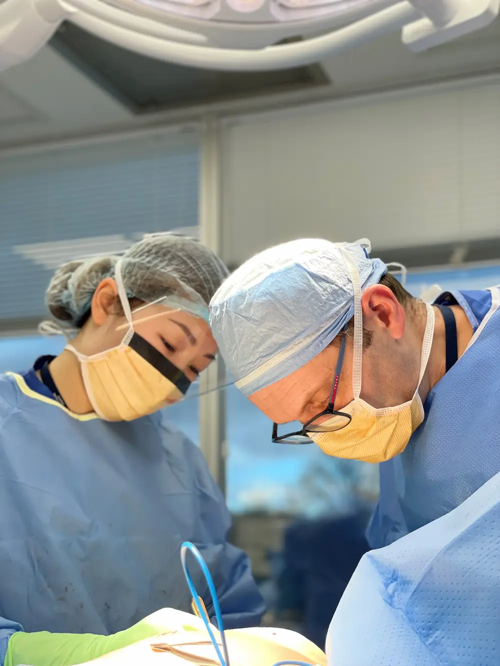 Dr. Dobryansky operating on patient